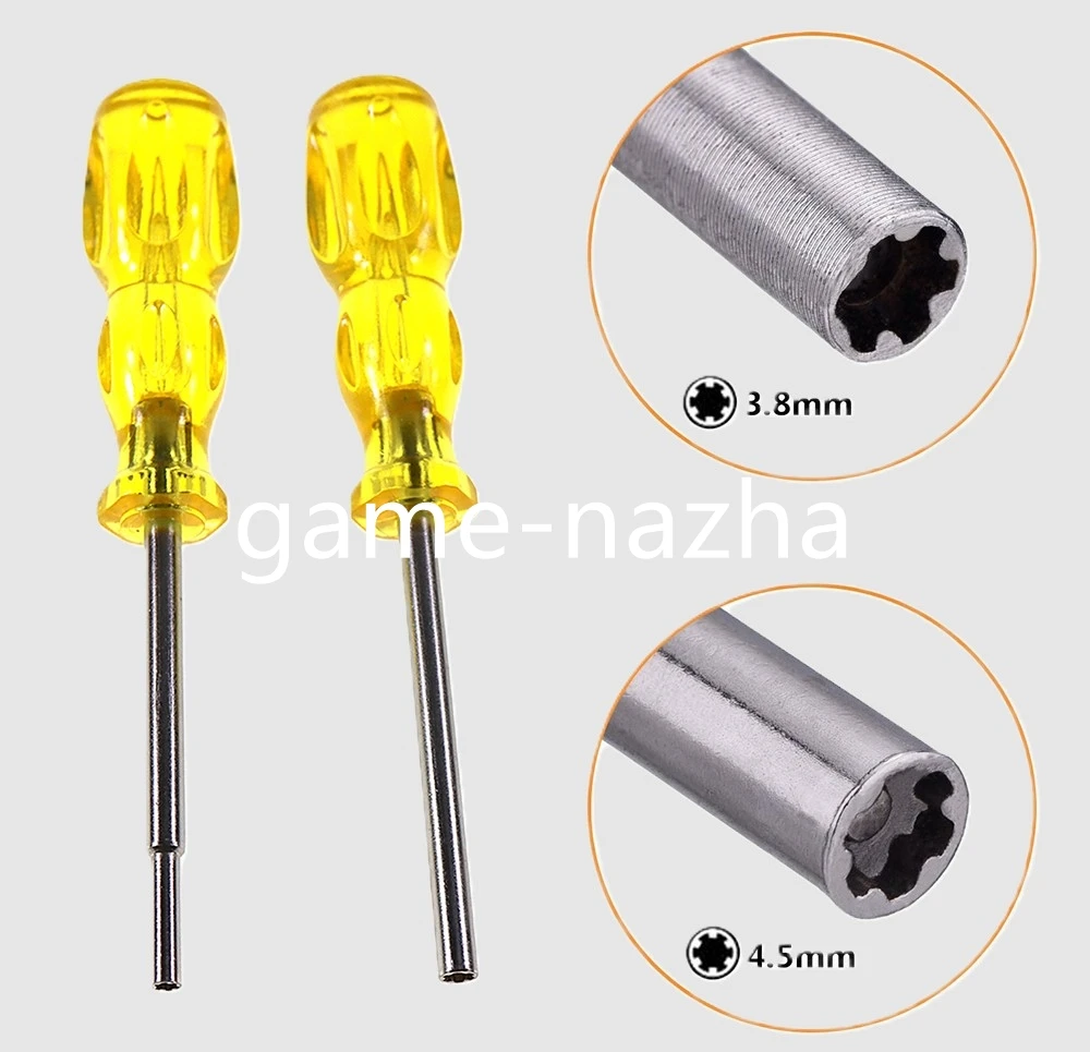 30PCS Screwdrivers 3.8mm 4.5mm Security Screwdriver Repair Tool 155mm For N64/SFC/GB/NES/NGC Open Tools Parts