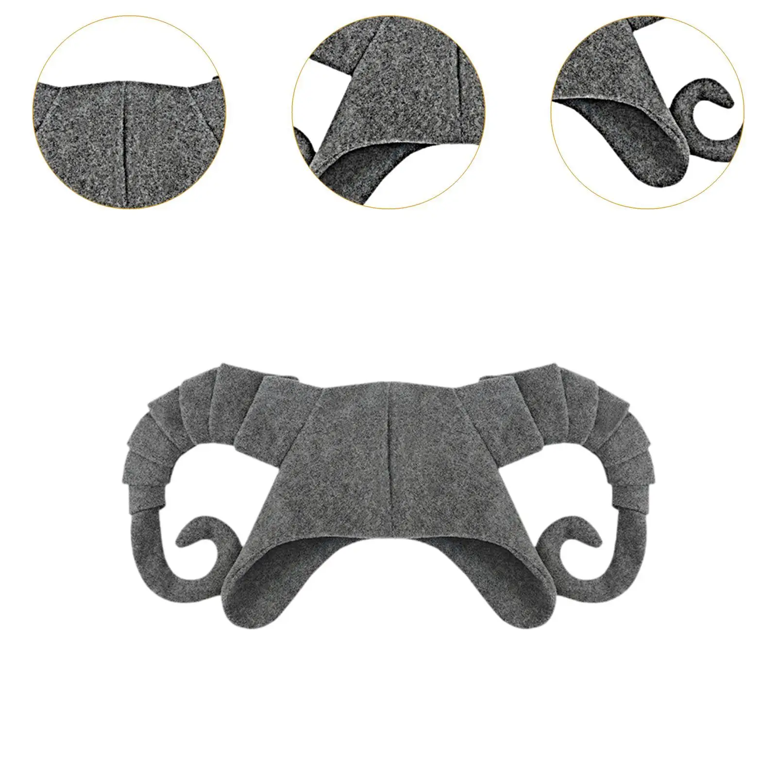 Hörner Hut Zubehör Kostüm Vielseitiges Kostüm Weich Bequem Cosplay Männer und Frauen Tier Hut Halloween Hut