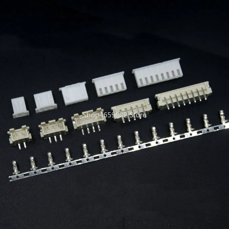 5sets XH2.54 2P/3P/4P/5P/6P/7P/8P Connector 2.54mm Pitch Vertical/Horizontal Pin + Housing + Terminals Kit