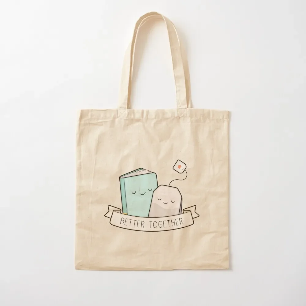 Books And Tea Better Together Tote Bag Candy bags tote bag woman shoping bag