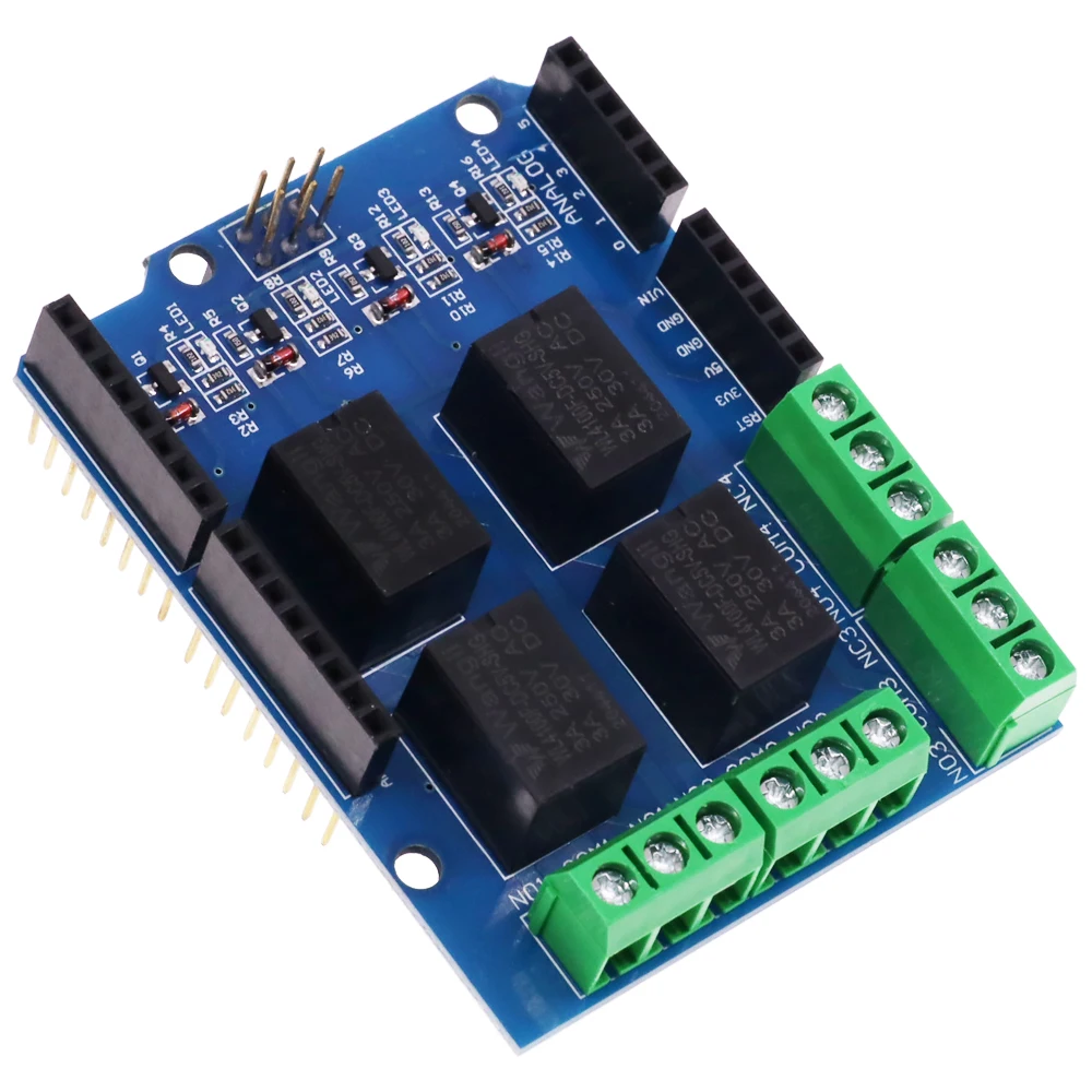 5V 4 Channel Relay Shield Module for Arduino UNO R3 ARM PIC AVR DSP Electronic 4 Way Four Channel Relay Control Expansion Board