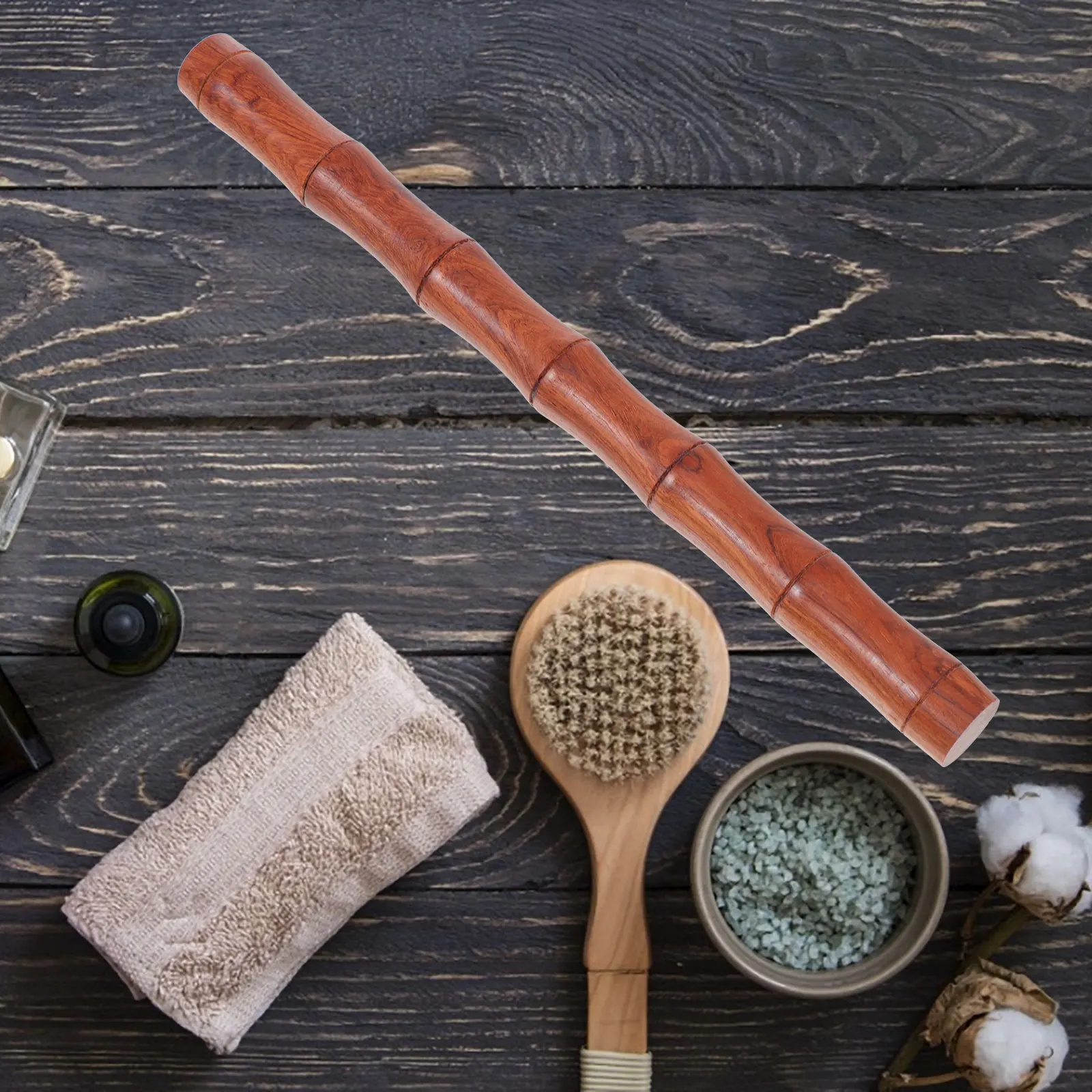 

1Pcs Natural Wooden Incense Tube Sturdy Handcrafted Compact Size Simple Lid Design Exquisite Incense Holder Container