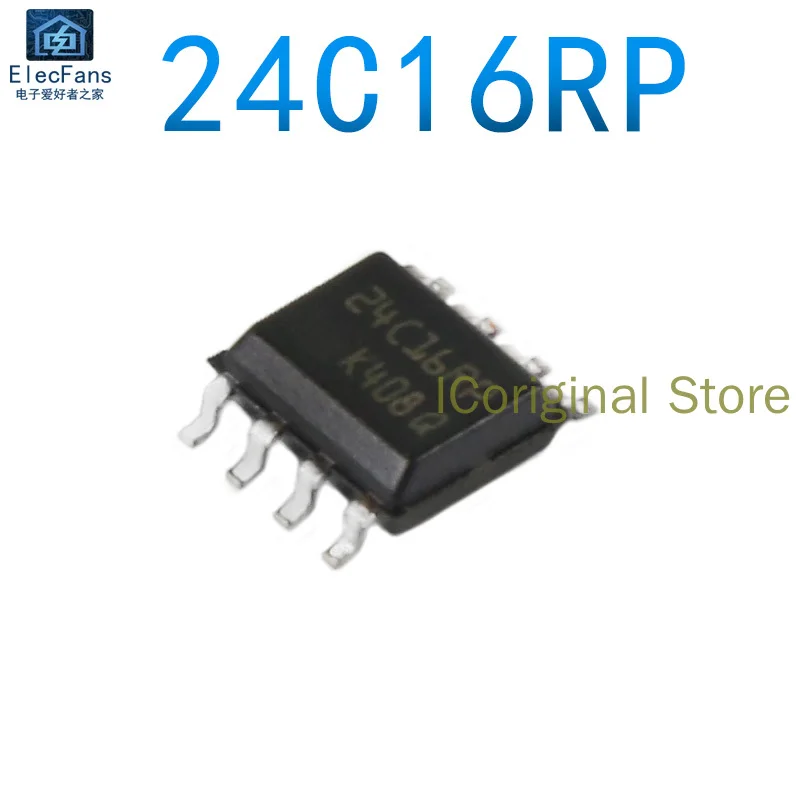 Оригинальная микросхема STM, фотография 24 c16rp, патч SOP-8 EEPROM, микросхема памяти, фотография, фотография