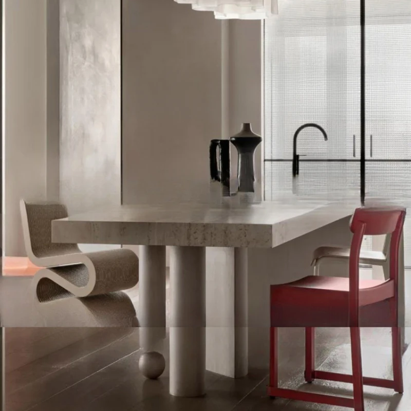 Furniture, household, dining room, kitchen, island table, dining table integrated, mid-island, minimalist