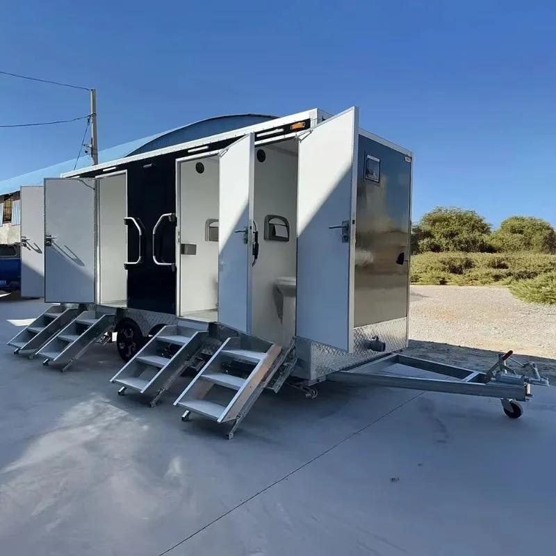 Outdoor Mobile Toilet Restroom Cabin for Outdoor Events Job Sites Public Areas Campgrounds RV Parks Durable Site Use