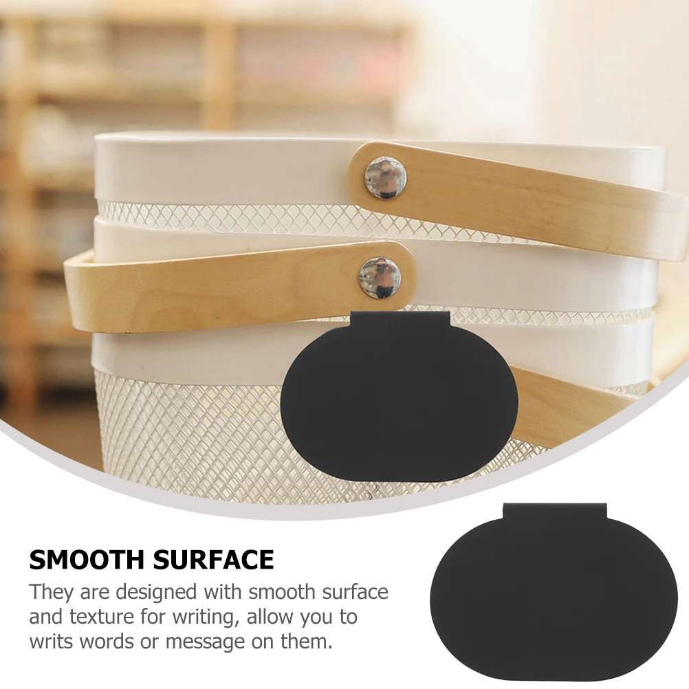 

12pcs Blackboard Label Clip Erasable Chalkboard Labels For Basket Shelf Price Display Pantry Organization Storage Bin Clips Diy