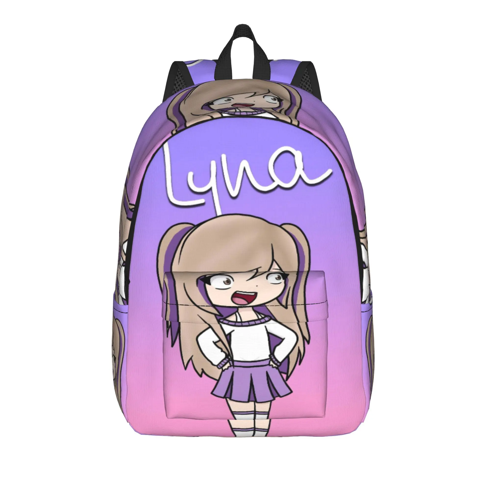 Dense Real Mix Collage Lyna Vallejos  Backpack for Men Women Casual Student Work Daypack  College Shoulder Bag Outdoor