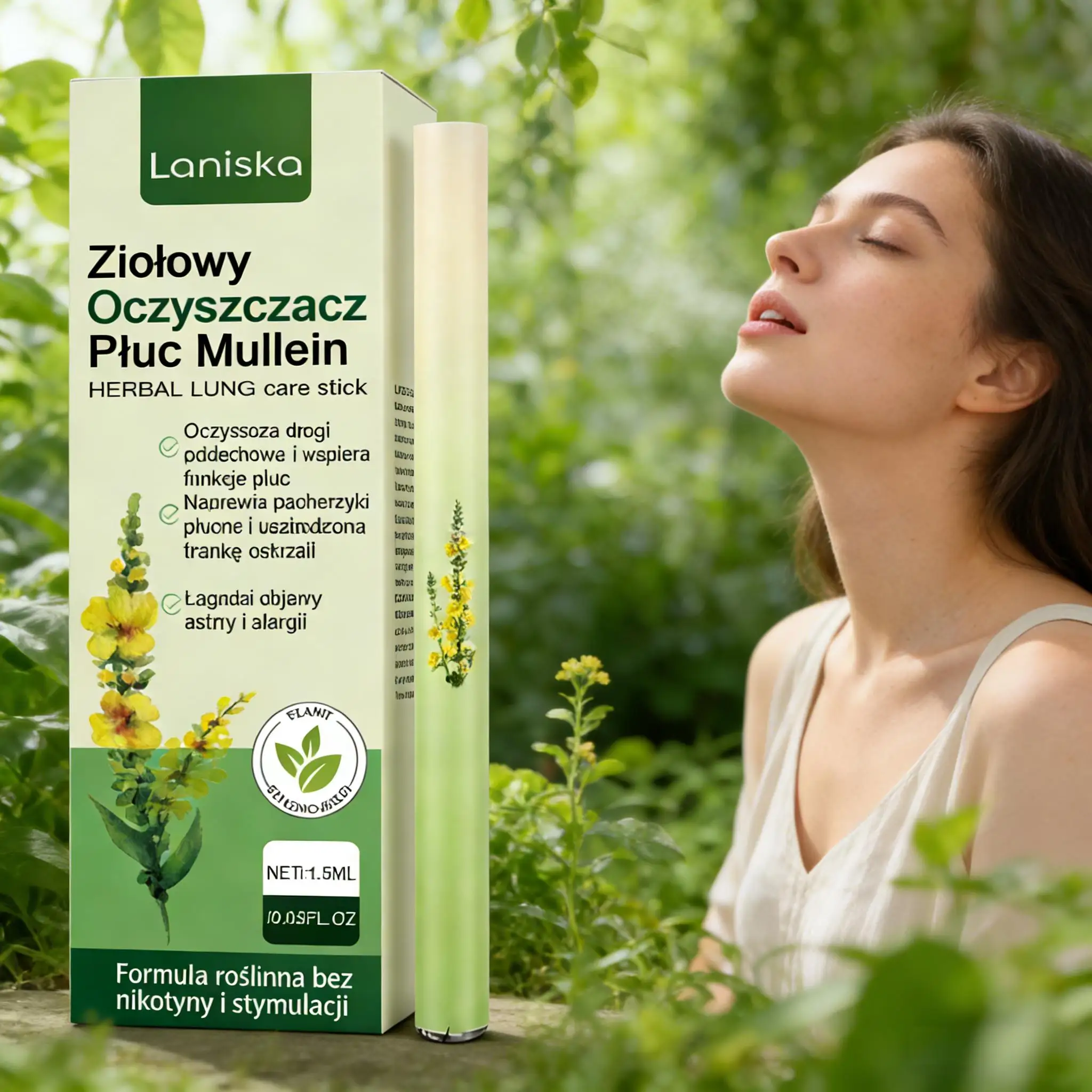 

Lung Cleanse Diffuser Smoking Lung Cleansing Clear Breathing Improvement Detoxification Relaxation Herbal Nasal Inhalation Stick