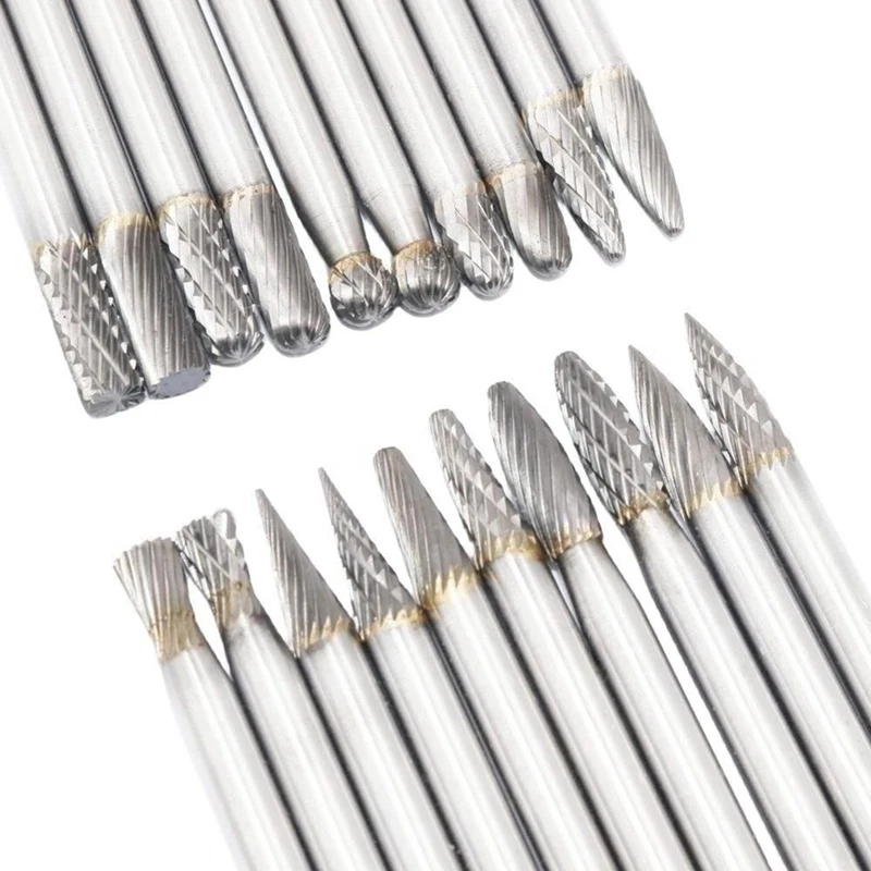 Carbide Rotary File Metal Carbide Rotary File 6X6x150mm Steel Grinding Head Metal Jade Wood Grinding Tool Double Lines