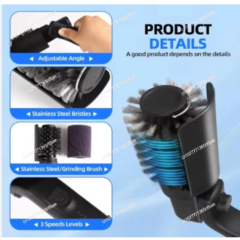 Electric Grill Brush for Cleaning Heavy - oil Stains on Grill Grates