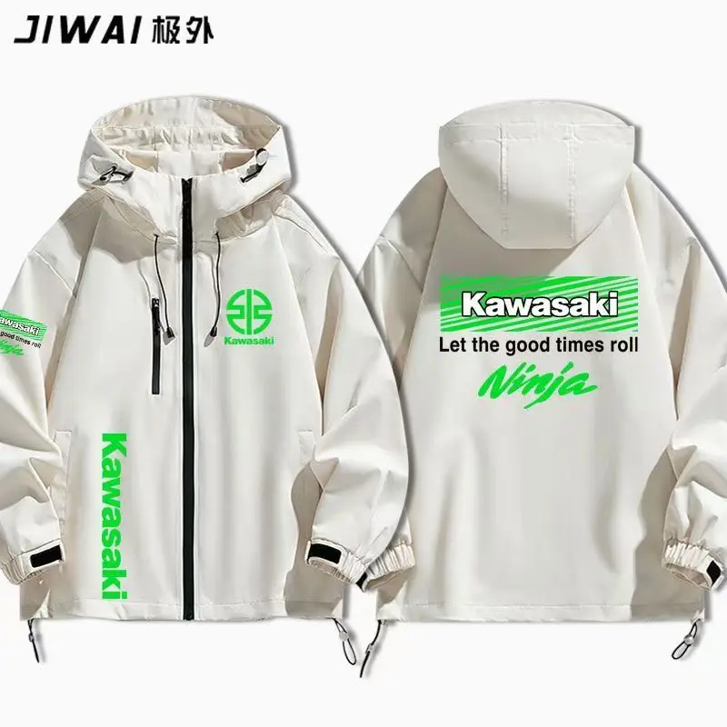 كاواساكي كاواساكي دراجة نارية ثقيلة 3 في 1 تهمة سترة النينجا الخريف/الشتاء الدراجات طويلة الأكمام الملابس العلوية