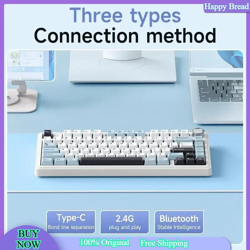 

AULA F75 wireless Mechanical Gamer Keyboard,OEM Profile Gasket Structure,Customized Hot-Swap 75% Layout,Reaper Axis laptop gift