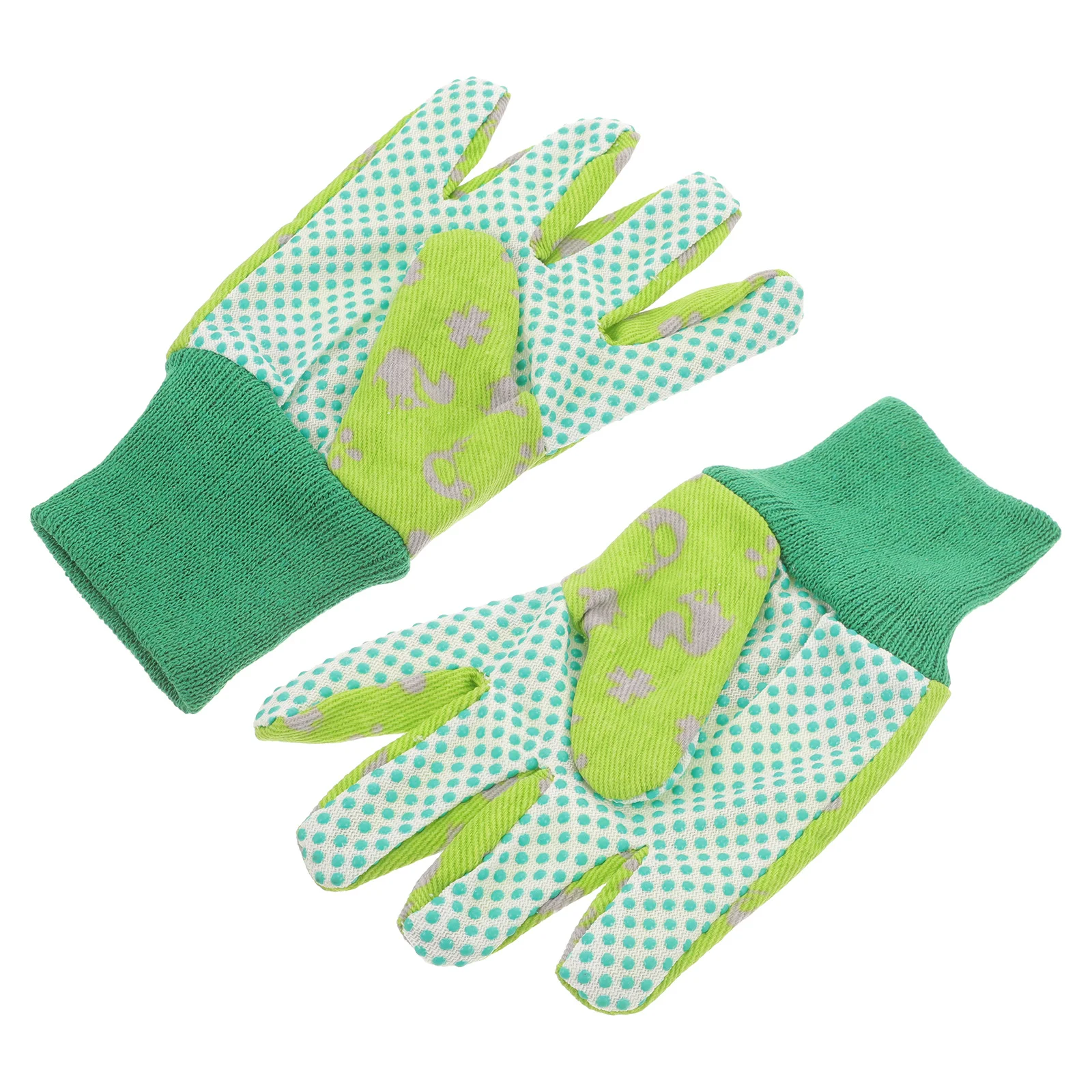 

1 Pair Kids Gardening Polyester Protective Work Gloves For Yard Garden Planting Weeding Fruit Picking Outdoor Activities Thick