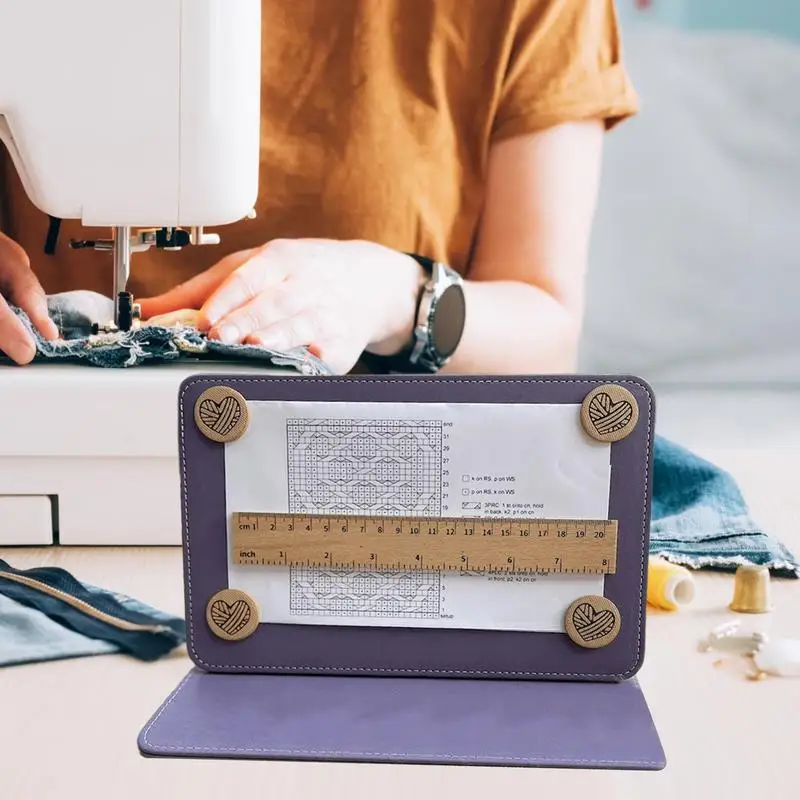 Crochet Pattern Chart Holder Knitting Tool Accessories Knitting Pattern Holder Needle Arts Pattern Holder For Crochet & Knitting