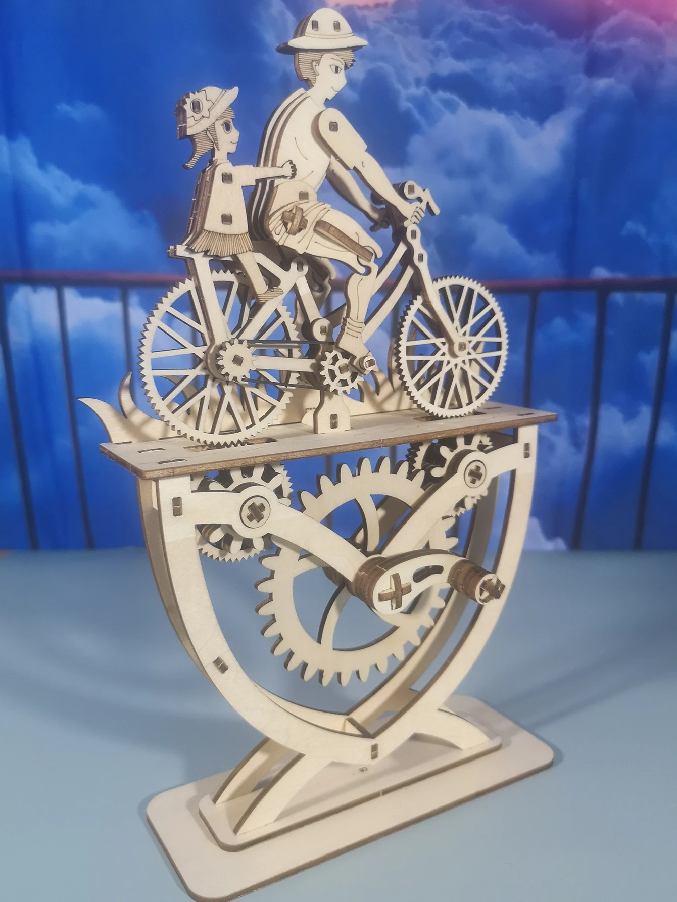 

3D деревянный пазл «Отец и дочь», набор для сборки своими руками, креативное деревянное изделие, головоломка, уникальный декор, подарок