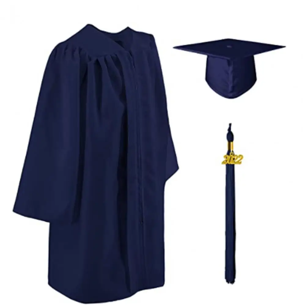 2023 Mörtel-Set, Abschluss-Quaste, akademisches Hut-Set, 2023, Abschlusskleid für Erwachsene, University-Grade-Kleid-Set, Abschluss-Robe