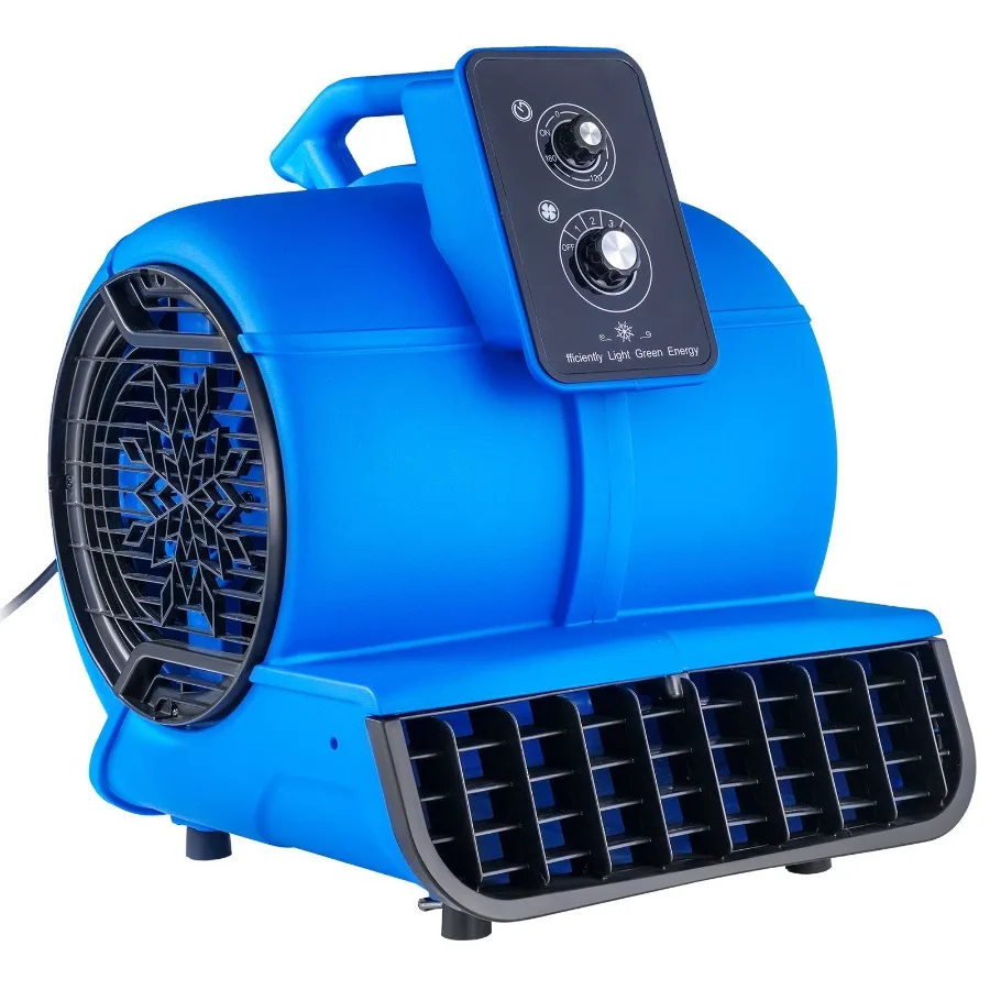 

Floor Blower 1/2 HP 2600 CFM Portable Carpet Dryer Fan with 4 Blowing Angles and Time Function for Drying Cooling Janitorial Ho