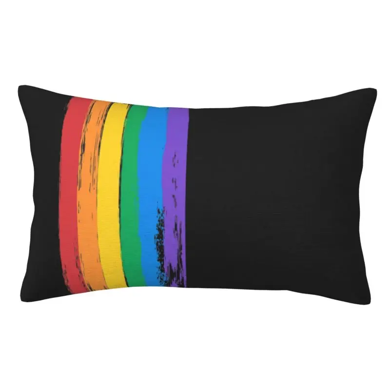 Custom Flag LGBT Pillow Covers 75cm x 50cm Gay Pride Lesbian Luxury Cushion Cover Soft Pillowcase