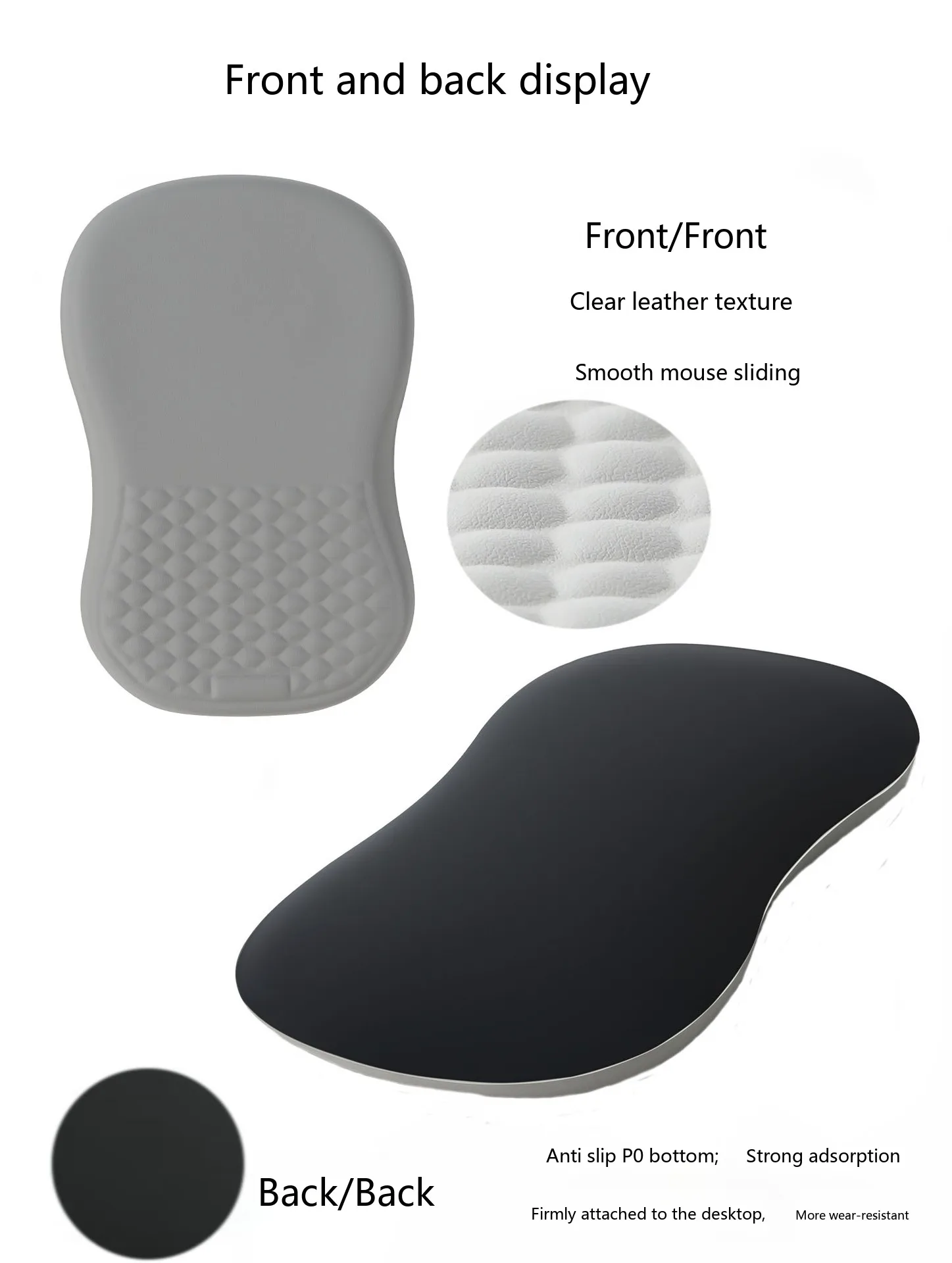 Silikon-Handgelenkauflage mit ergonomischem Neigungsdesign, 10 Farben, rutschfeste Schreibtischunterlage für Büro und Gaming. – Detail 10