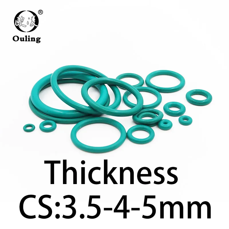 O-ring thickness 3.5/4/5mm CS fluororubber FKM sealing temperature resistant gasket rubber ring complete in specifications.-.