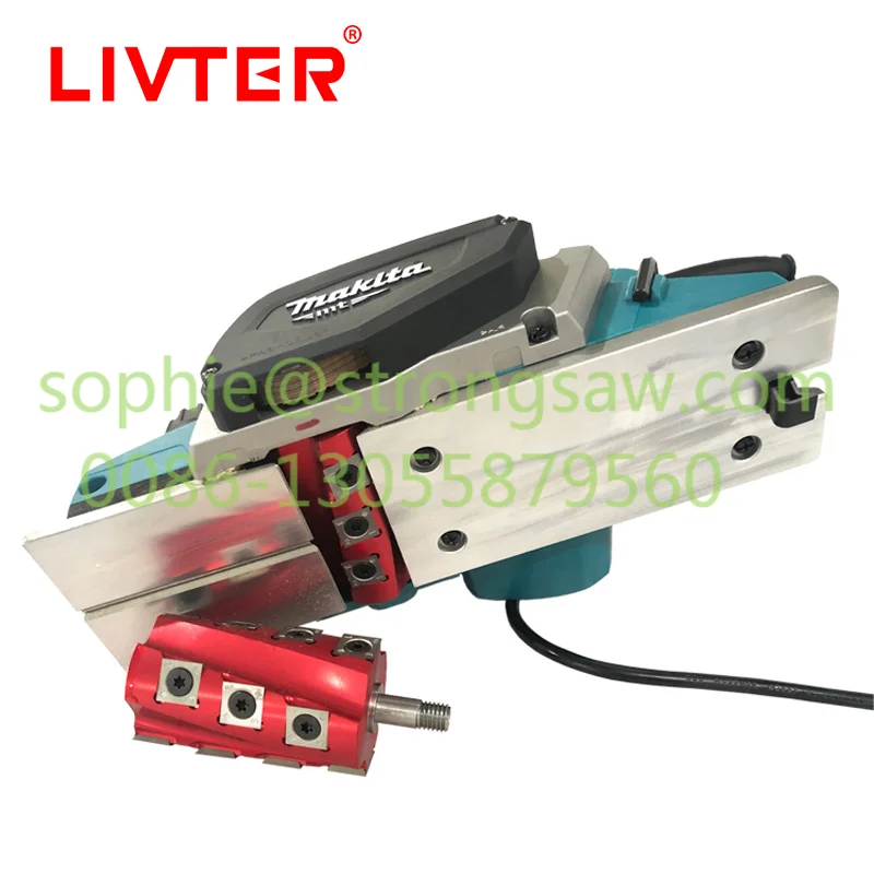 LIVTER Spiral CutterHead for Bosch 82mm Makita 110mm for Proxxon AH80 Portable Electric Planer  with Replacable Inserts