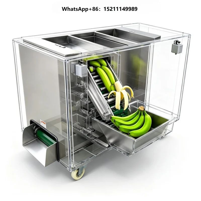 Adjustable Output for Banana Deep Processing Fully Automatic Banana Peeling Machine