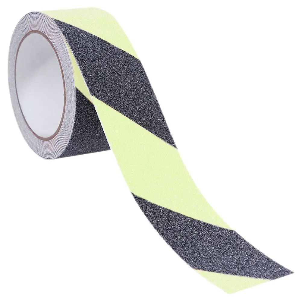 5CMx5M Black Green Tape Anti Slip Stair Warning Reflective Safety Frosted Adhesive Pet Indoor Outdoor Direction