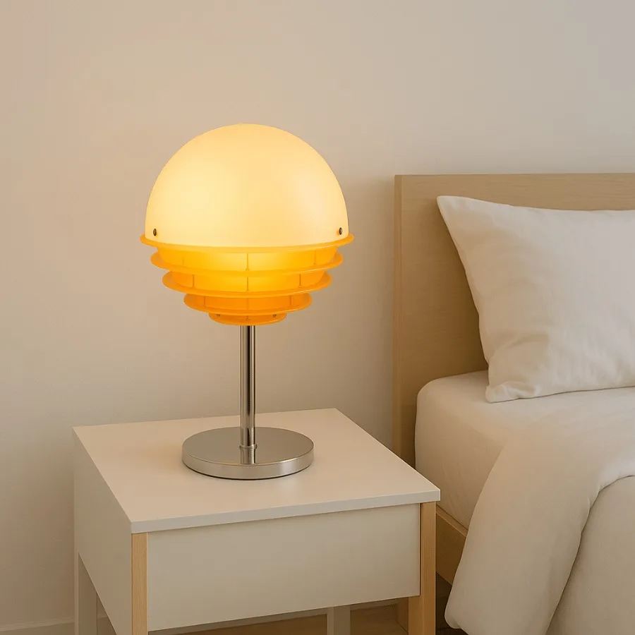 

Настольная лампа Sunrise Glow с теплым белым светом, современный дизайн, деревянная отделка, энергоэффективный LED-светильник
