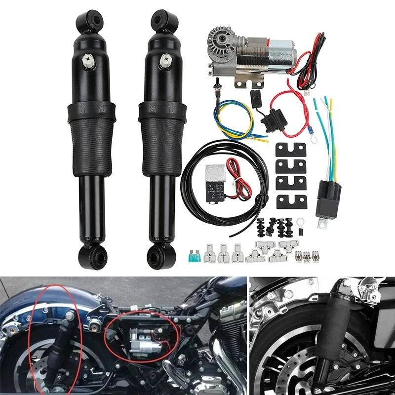 Suitable for Harley Motorcycle XL883 1200 X48 Luwang Street Glide Modified Pneumatic Shock Absorber Rear Shock Absorber