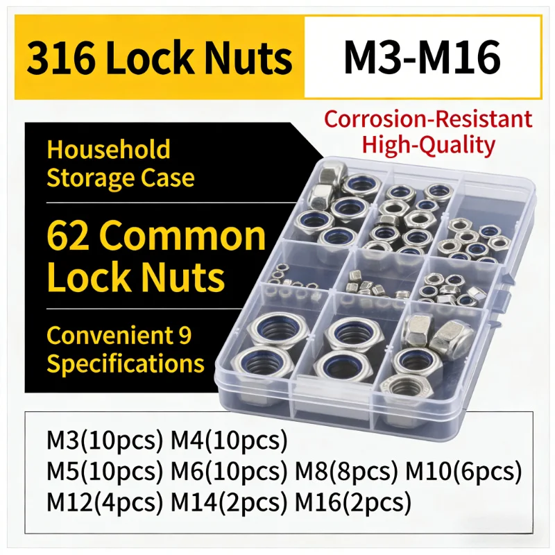 83/102/62Pcs Stainl…