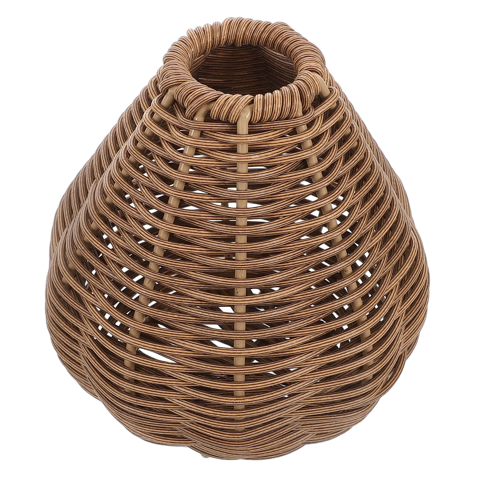 

Flower Arrangement Weaving Vase Flowers Plastic Imitation Rattan Boho Vases for Decor