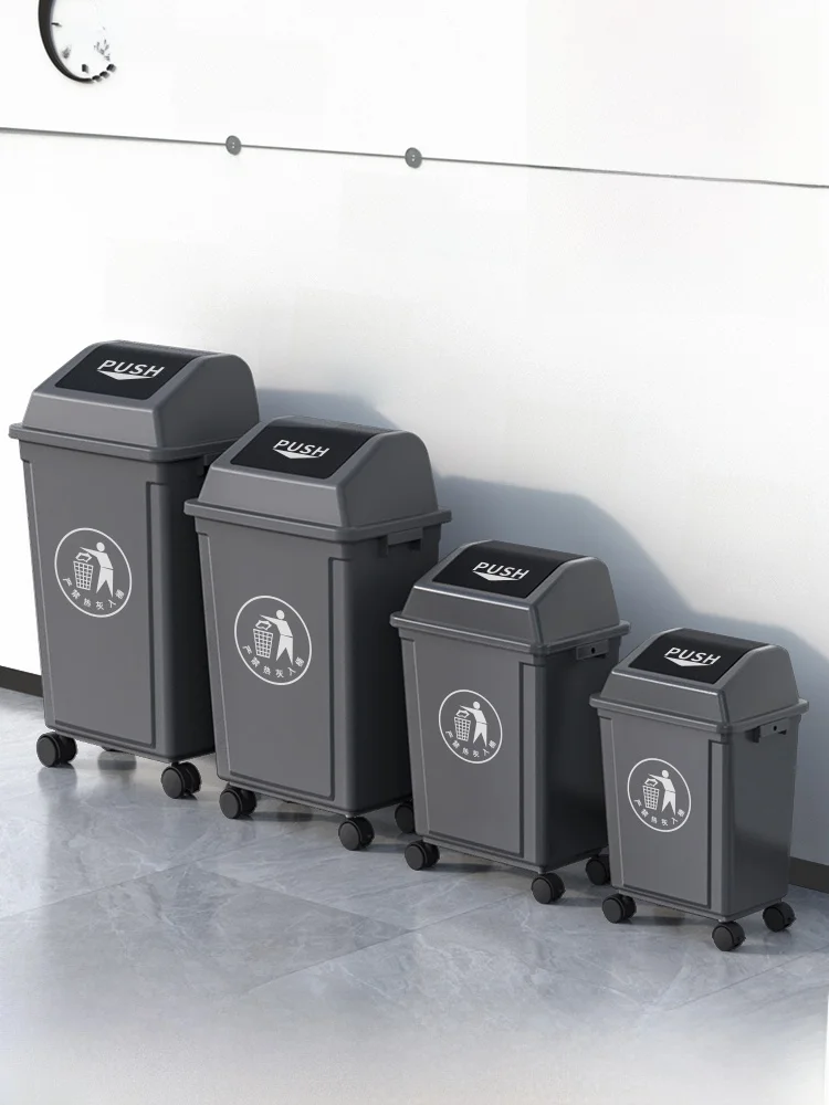 

Большая уличная мусорная урна с крышкой для мобильного дома, новая модель 2025 года, коммерческий контейнер для бытовых отходов