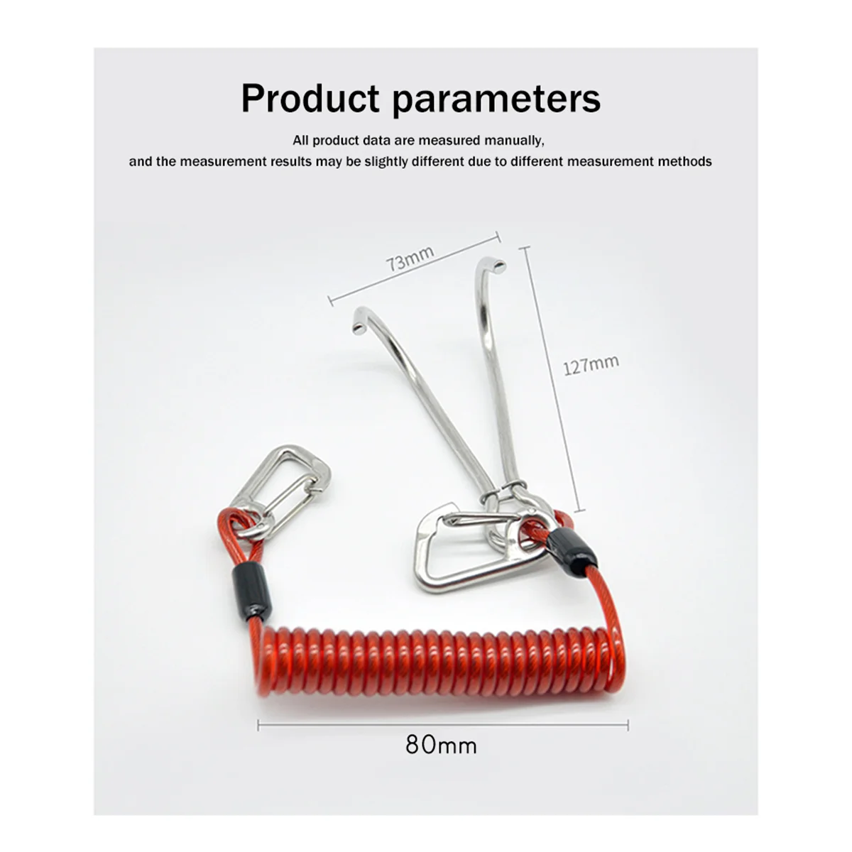 جديد مزدوج الرأس الغوص الشعاب المرجانية تجمع هوك الفولاذ المقاوم للصدأ الشعاب المرجانية هوك دوامة لفائف الربيع الحبل الغوص ملحق السلامة-الأخضر