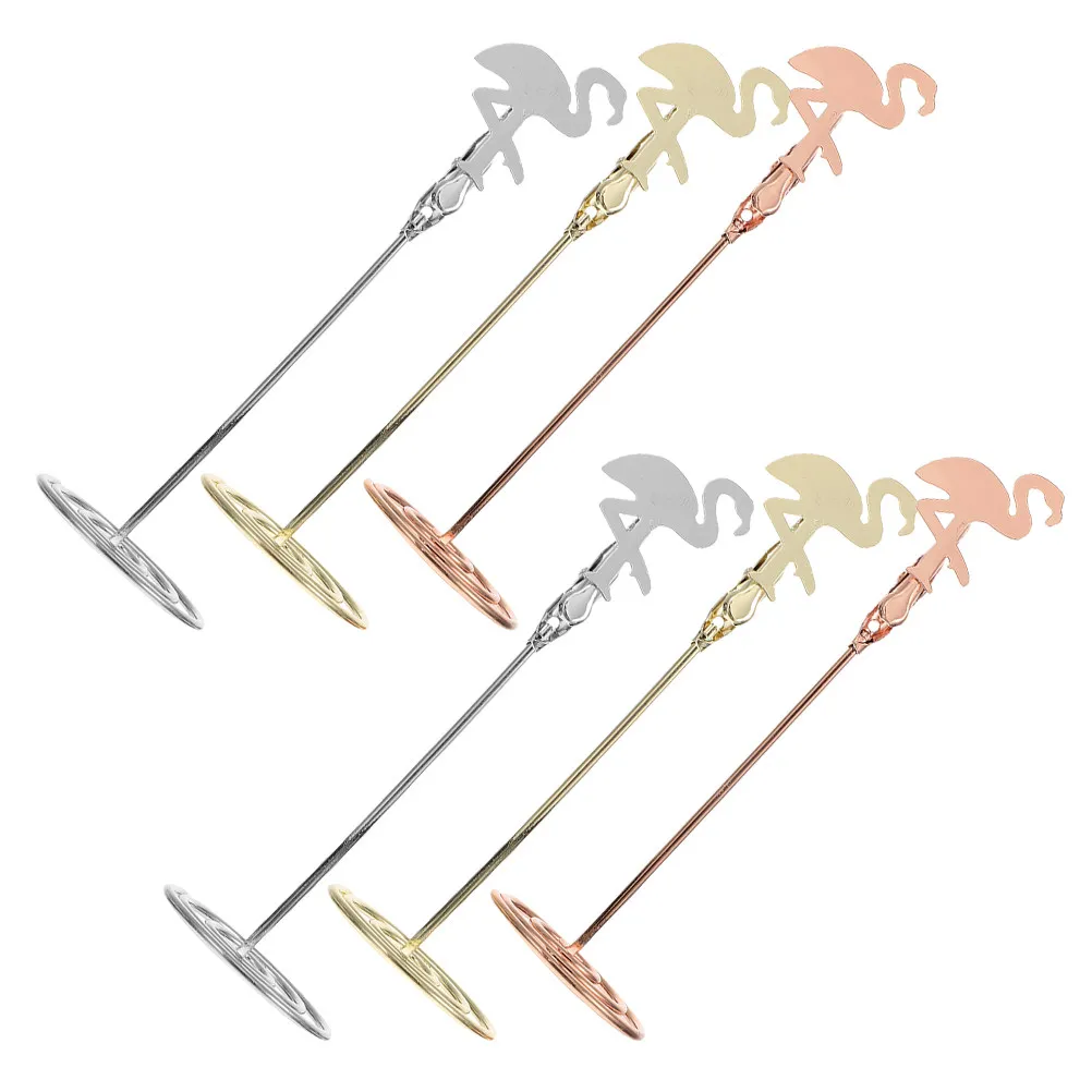 6Pcs Memo Stand Clamp Iron Note Holder Desktop Card Stand Photo Clip Place Card Holder for Wedding Office Restaurant Table Sign