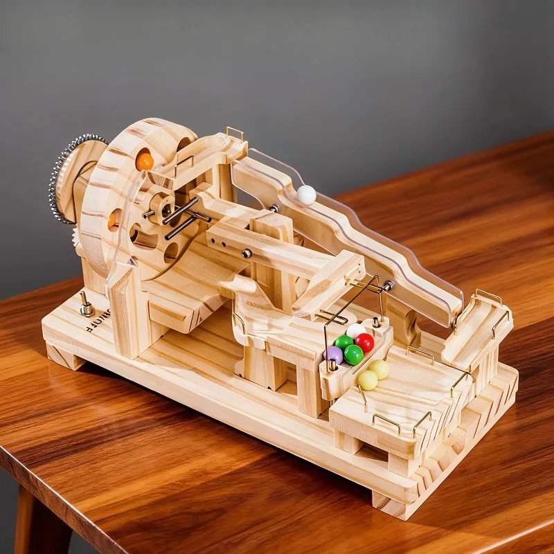 ألعاب حرفية إبداعية نموذج مجموعات كرة خشبية مسار اللبنات لعبة ألغاز ميكانيكية لتقوم بها بنفسك تجميع نموذج هدايا أعياد ميلاد للأطفال
