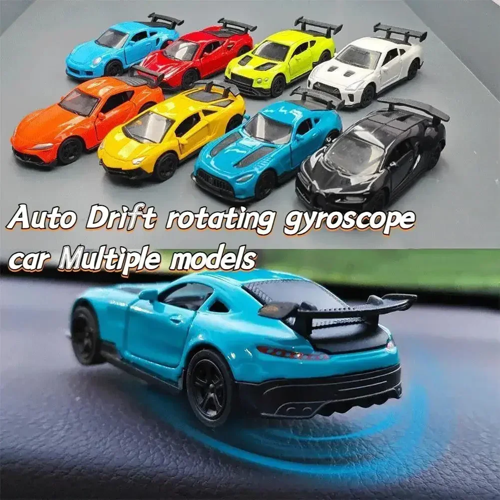 Sports Car Drift Rotating Ornaments Auto Dashboard Turning Racing Model Car Individuality Center Console Decoration Kit