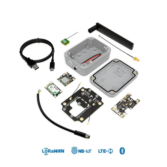 Afbeelding 4: LinkONE LTE-M NB-LoT LoRaWAN-apparaat gebaseerd op NRF52840 SX1262 en BG77 Arduino IDE compatibel RAK10715