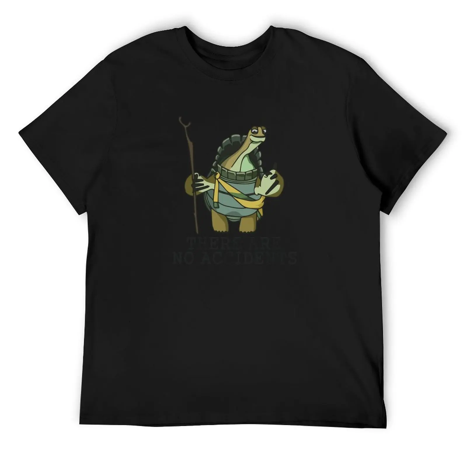 

There are No Accidents - Master Oogway T-Shirt custom shirt plain summer clothes t shirt for men