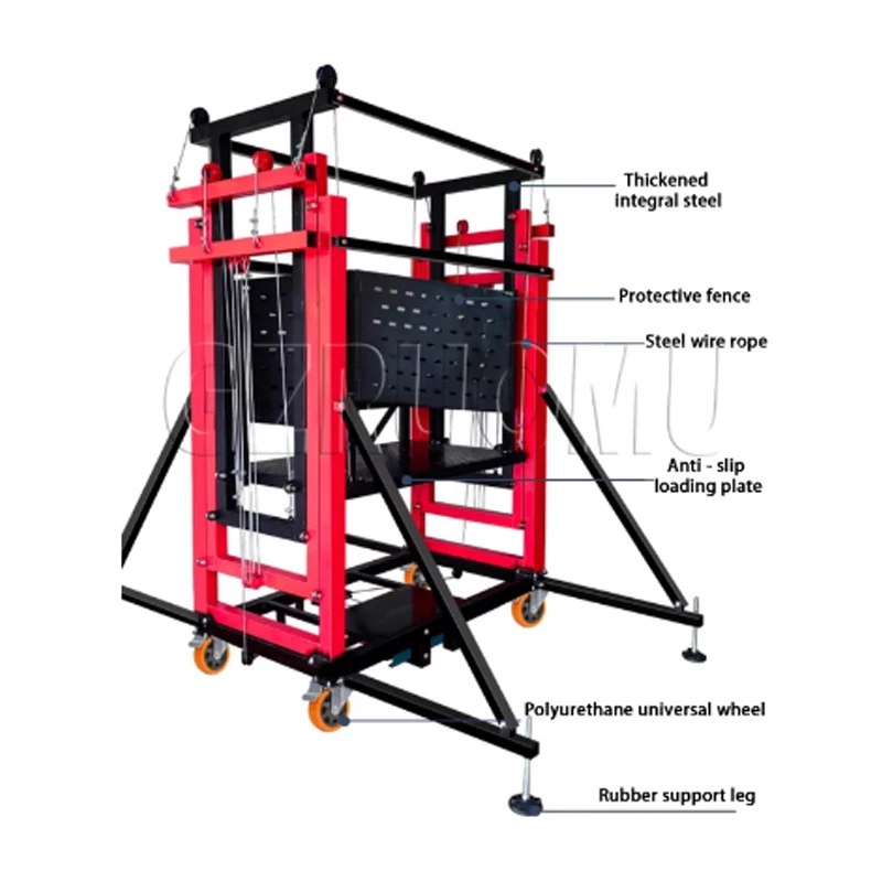 

3M Electric Scaffolding Mobile Lifting Platform Indoor and Outdoor Decoration Automatic Remote Control Folding Lift