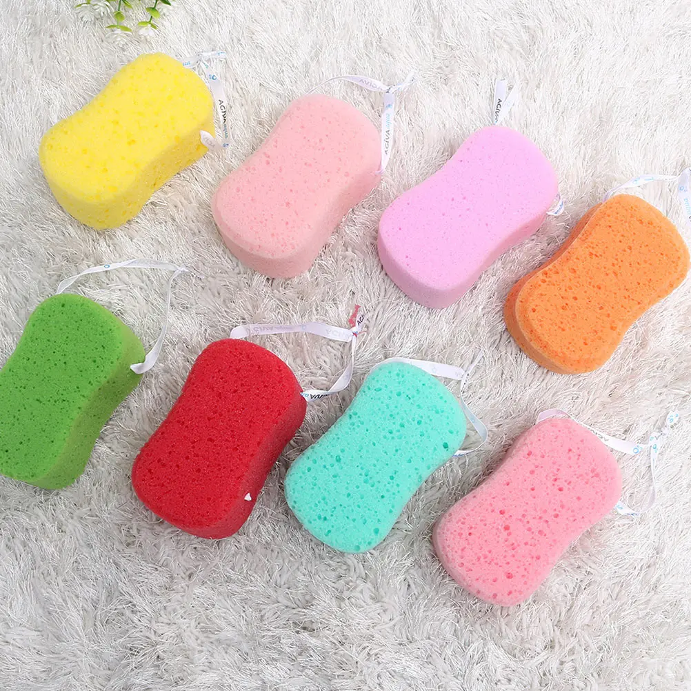 5 قطعة إسفنجة حمام للجسم آمنة للاستحمام أداة تنظيف البشرة التقشير دش الغسيل الظهر الغسيل العملي الاستحمام العرض