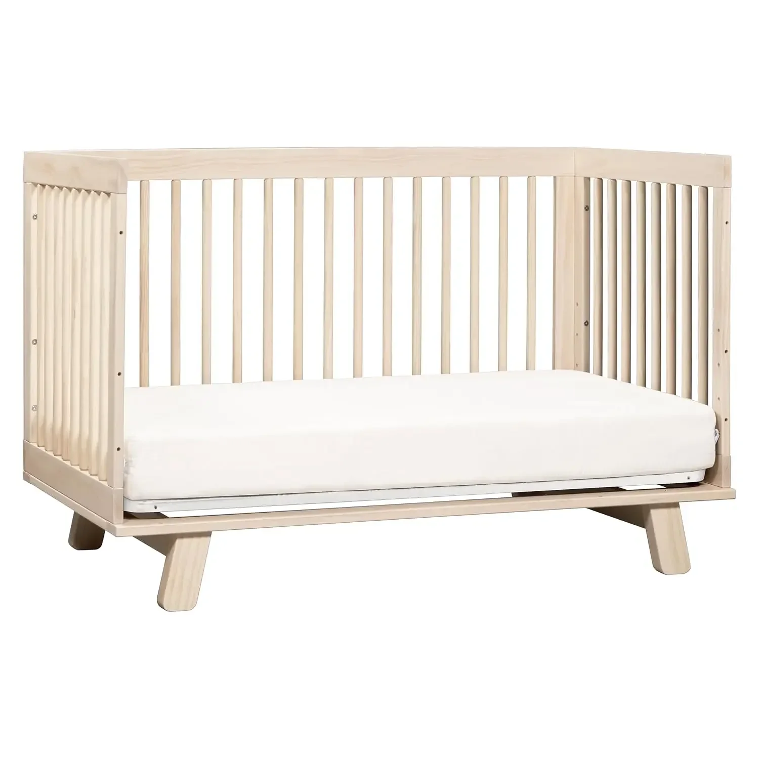 Babyletto Hudson 3-In-1 Converteerbare Wieg Met Ombouwset Voor Peuterbed In Gewassen Natuurlijk, Greenguard Gold Gecertificeerd