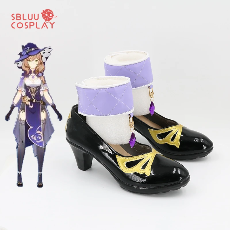 Genshin Impact Lisa Minci Cosplay Shoes Boots