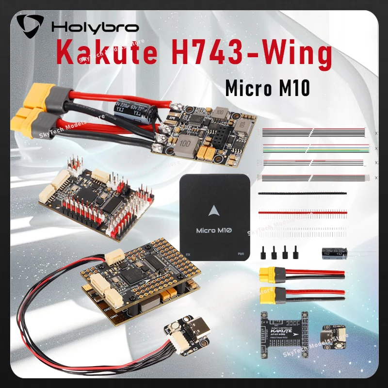 

HolyBro Kakute H743-Wing INAV Ardupilot Flight Controller 3-8S LIPO for RC Airplane fixed wing & VTOL DIY Parts
