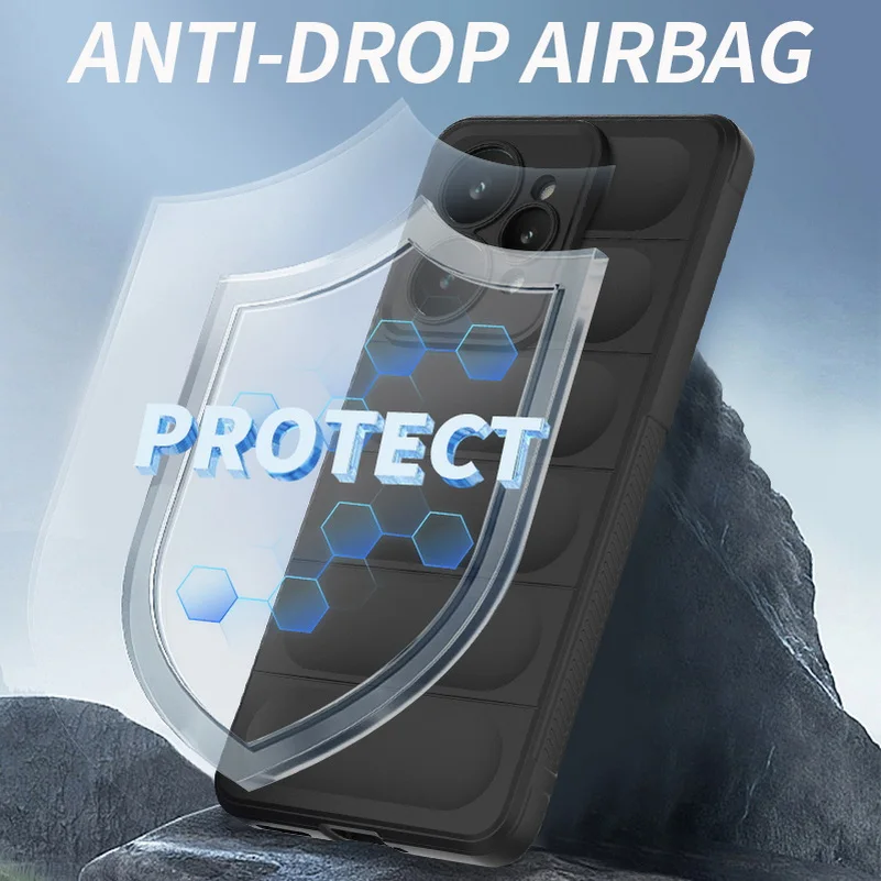 Etui Airbag Anti-drop na Realme 15 Pro 14T 14 Pro 13 P 12 Plus 12 Pro 11 P 10 9 Realme P3 Ultra P2, wytrzymała obudowa ochronna