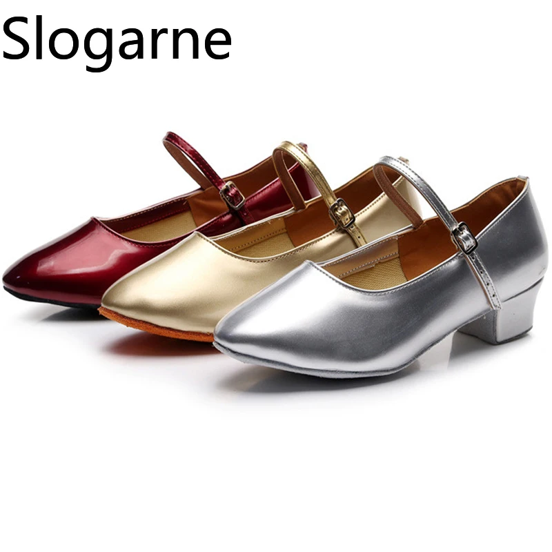 

Детские и женские туфли для латиноамериканских танцев 2026 года, новые кожаные туфли для сальсы, танцевальные туфли для девочек на каблуке 3,5 см, современные туфли для бальных танцев, сценические туфли-лодочки для детей