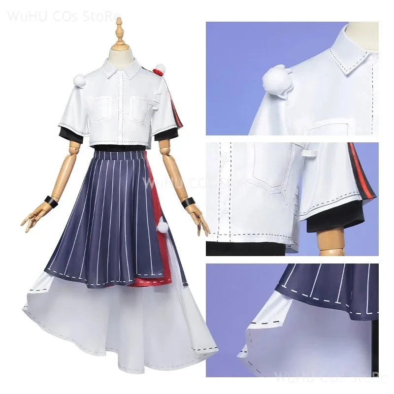 Anime Time Agent X Identity Ⅴ Qiao Ling 코스프레 의상 드레스 Cheng Xiaoshi 여성 할로윈 파티 복장 Wigc;8,k'5;h.