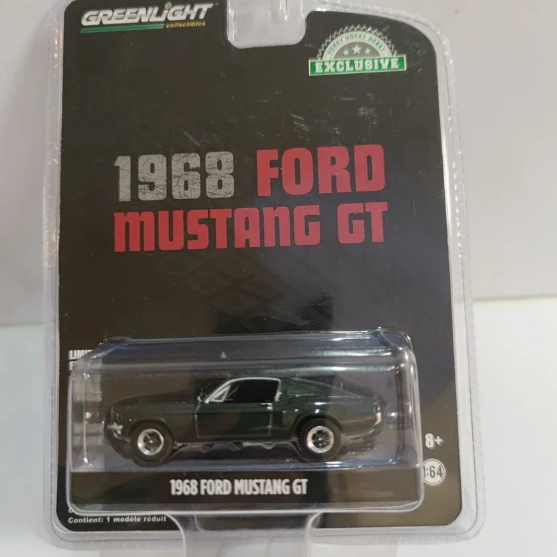 1/64 1968 FORD MUSTANG GT lega metallo pressofuso auto modello veicolo giocattolo per bambini regalo ragazzo