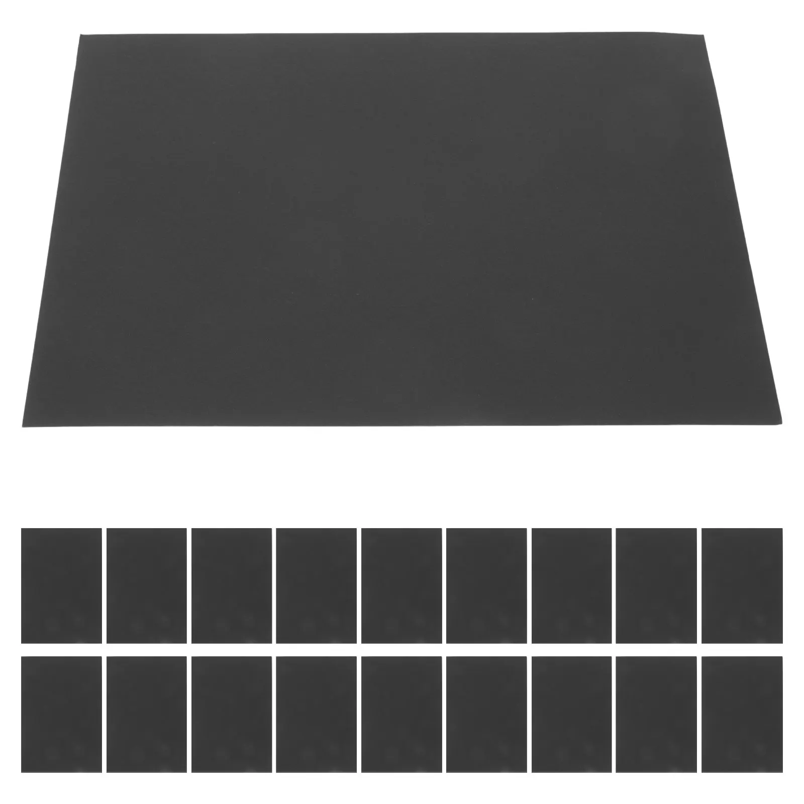 20Pcs Black Cardstock Paper 250G A4 Sturdy Thick for Invitations Menus Awards Book Covers Calligraphy Scrapbooking DIY Crafts