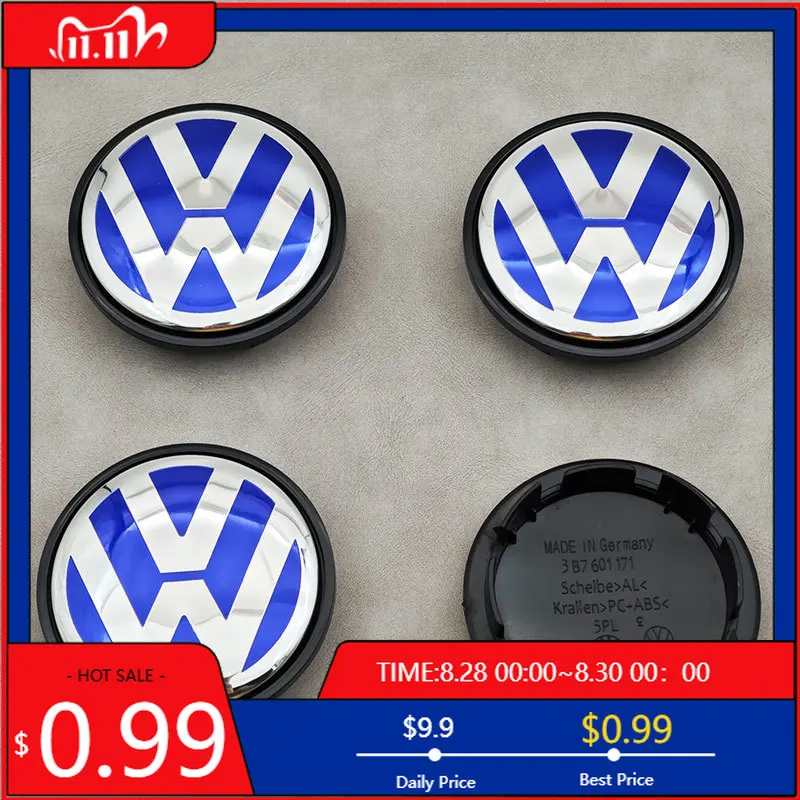 

Колпаки ступиц 4 шт. 65 мм синие центральные колпаки колес VW для Volkswagen VW R GTI Golf 6 Passat CC Magotan Touran Tiguan 3B7601171 Доступ