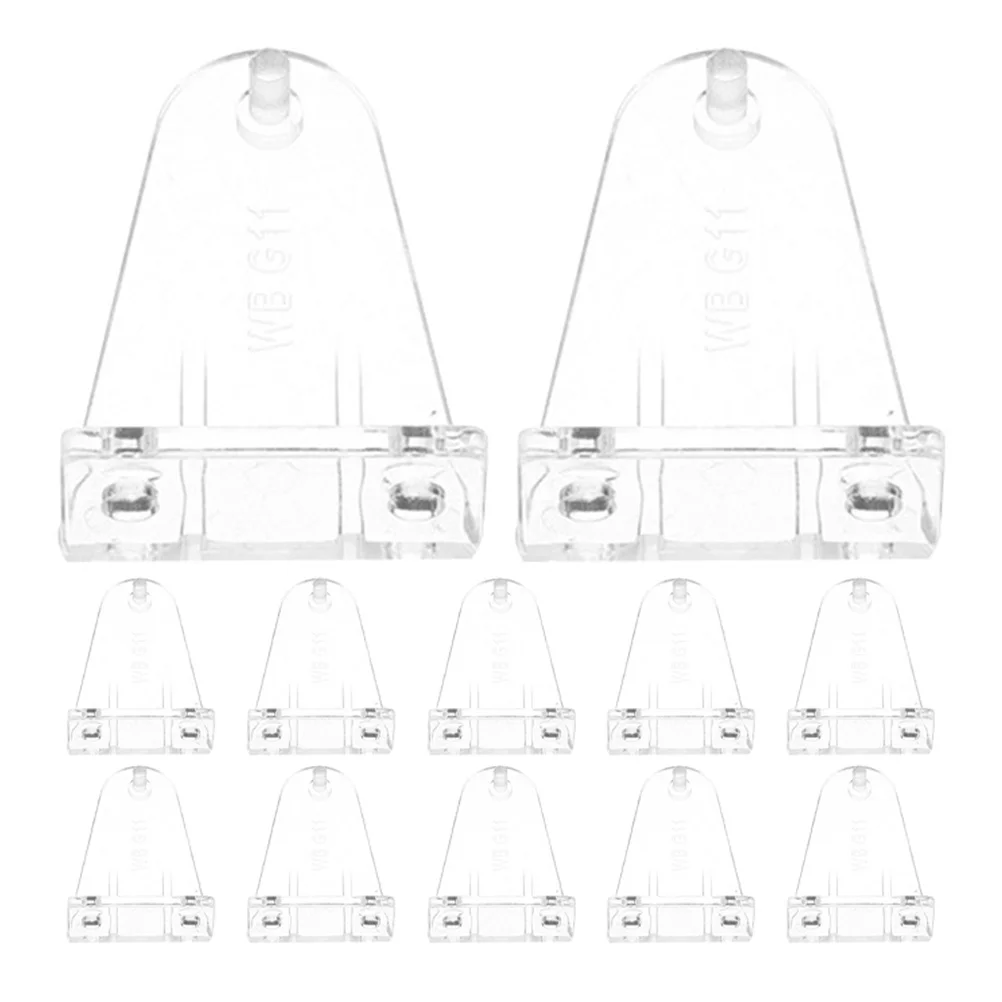 

12 pcs Blind Holder Clips 1 Inch Clear Pom Material Easy Install For Mini Horizontal Blinds Shades Windows Doors Home Rv Office
